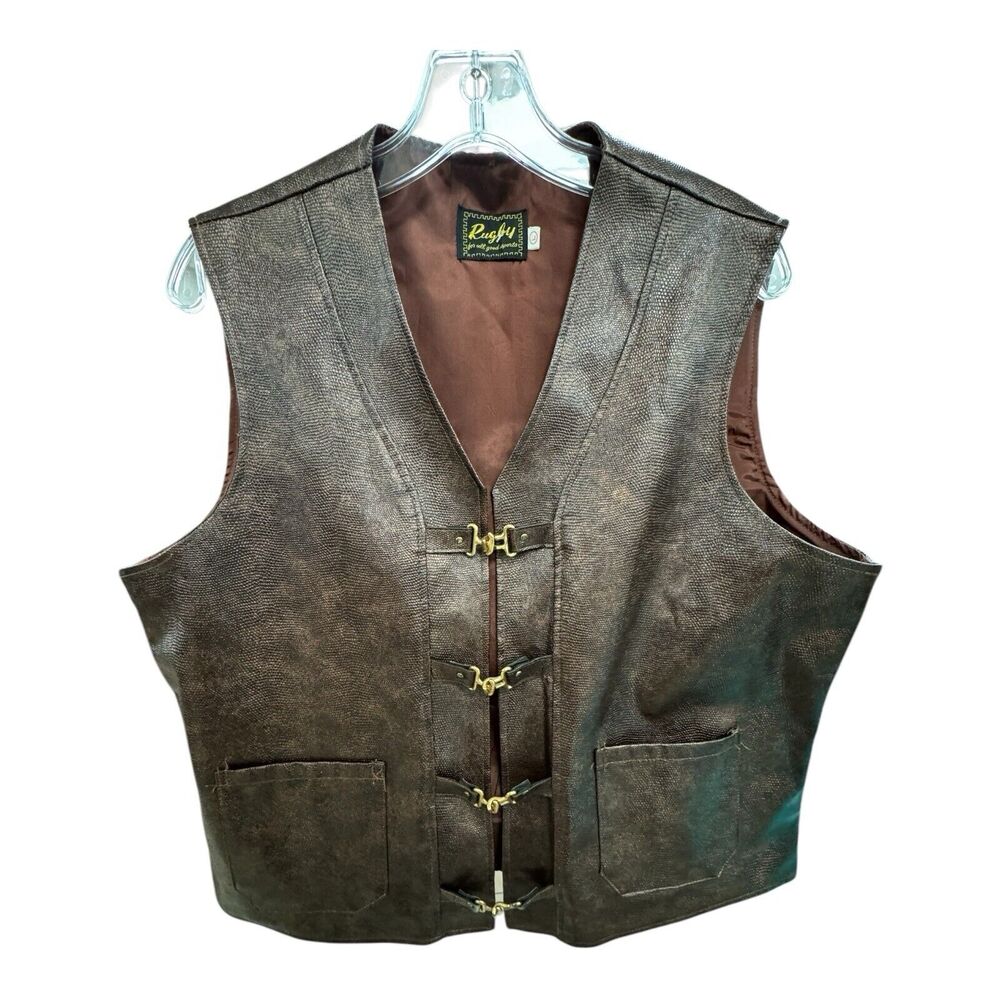 Steam Punk Steampunk Men’s Vintage Vest - Rugby for all good sports brand Large